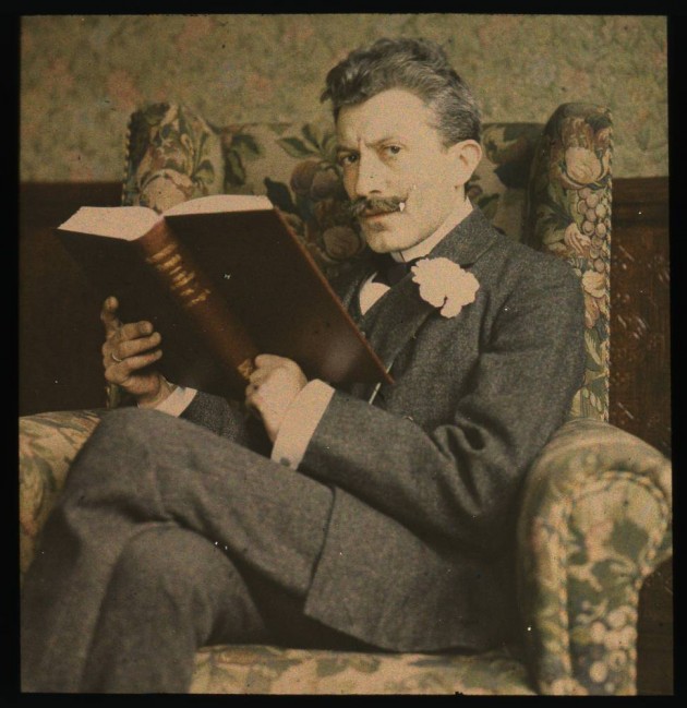 Man with book sitting in chair George Eastman House Collection The Commons on Flickr